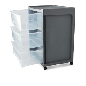 The Mainstays 3Drawer Storage Cart helps tame even the messiest office or home